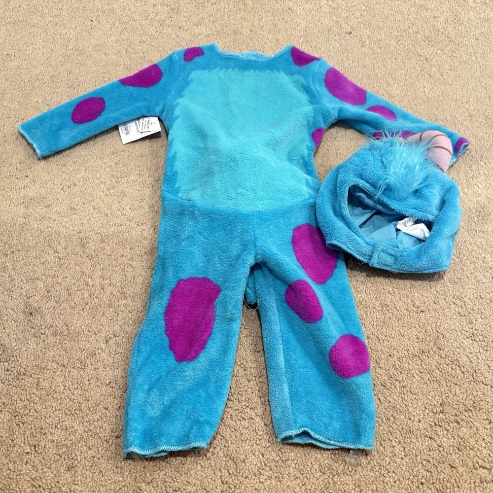 Disney Monsters Inc Sulley Halloween Costume Toddler Size 2T 3pc Set NWT